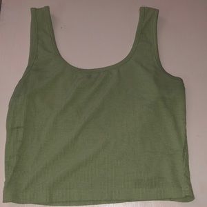 Pastel green crop top